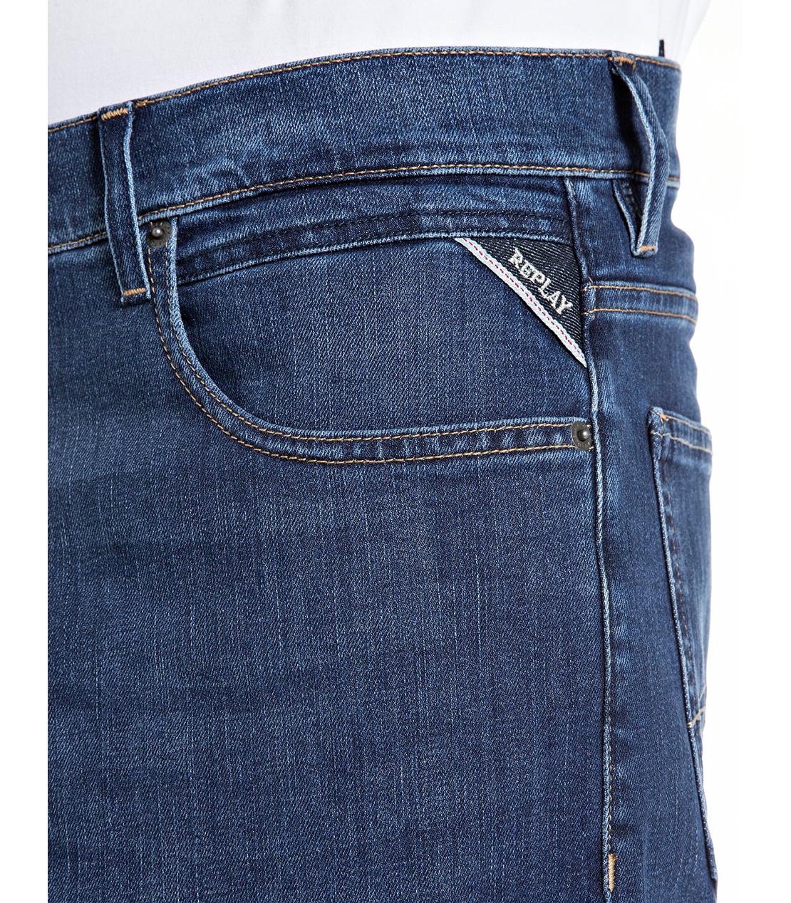 リラックスフィットKIRAN インディゴストレッチデニム 詳細画像 ブルー 6